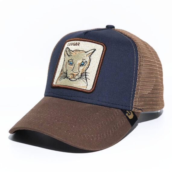 Brown Cougar Trucker Cap