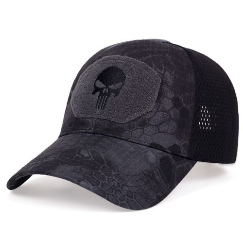 Cool Skull Adjustable Cap with Mesh Back