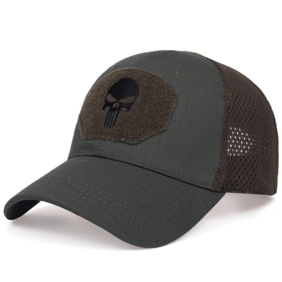 Cool Skull Adjustable Cap with Mesh Back