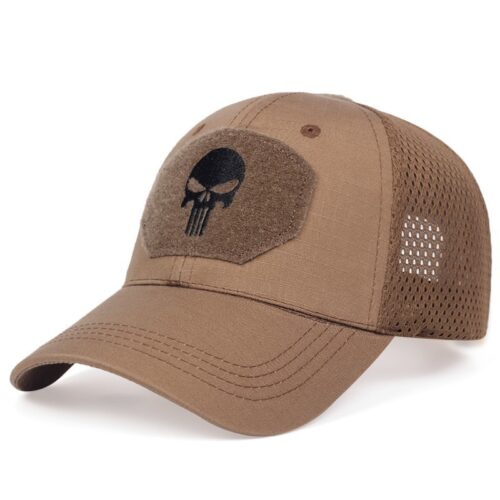 Cool Skull Adjustable Cap with Mesh Back